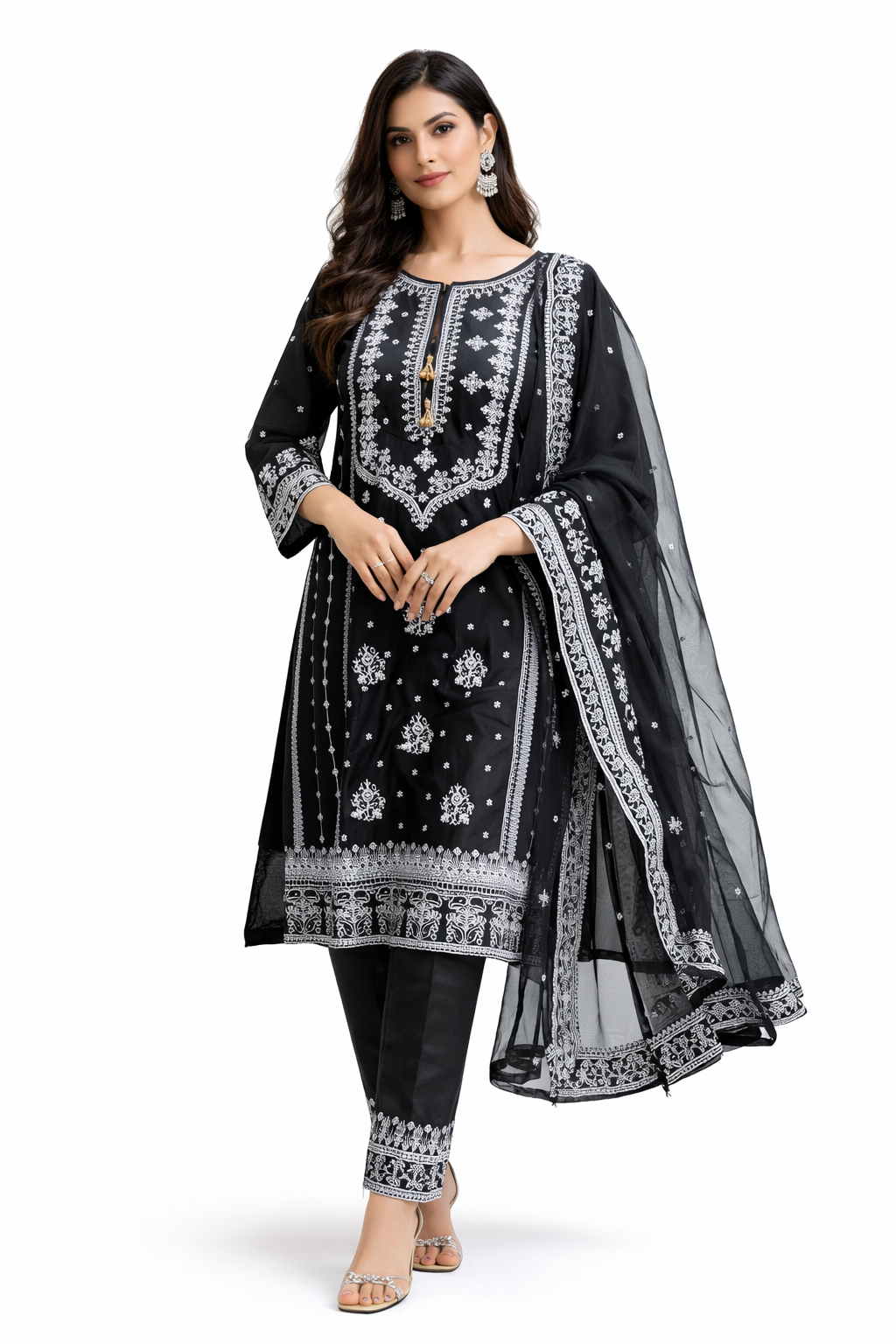 Noor-E-Safa Blush Preal Black Ready To Original  Pakistani Wears